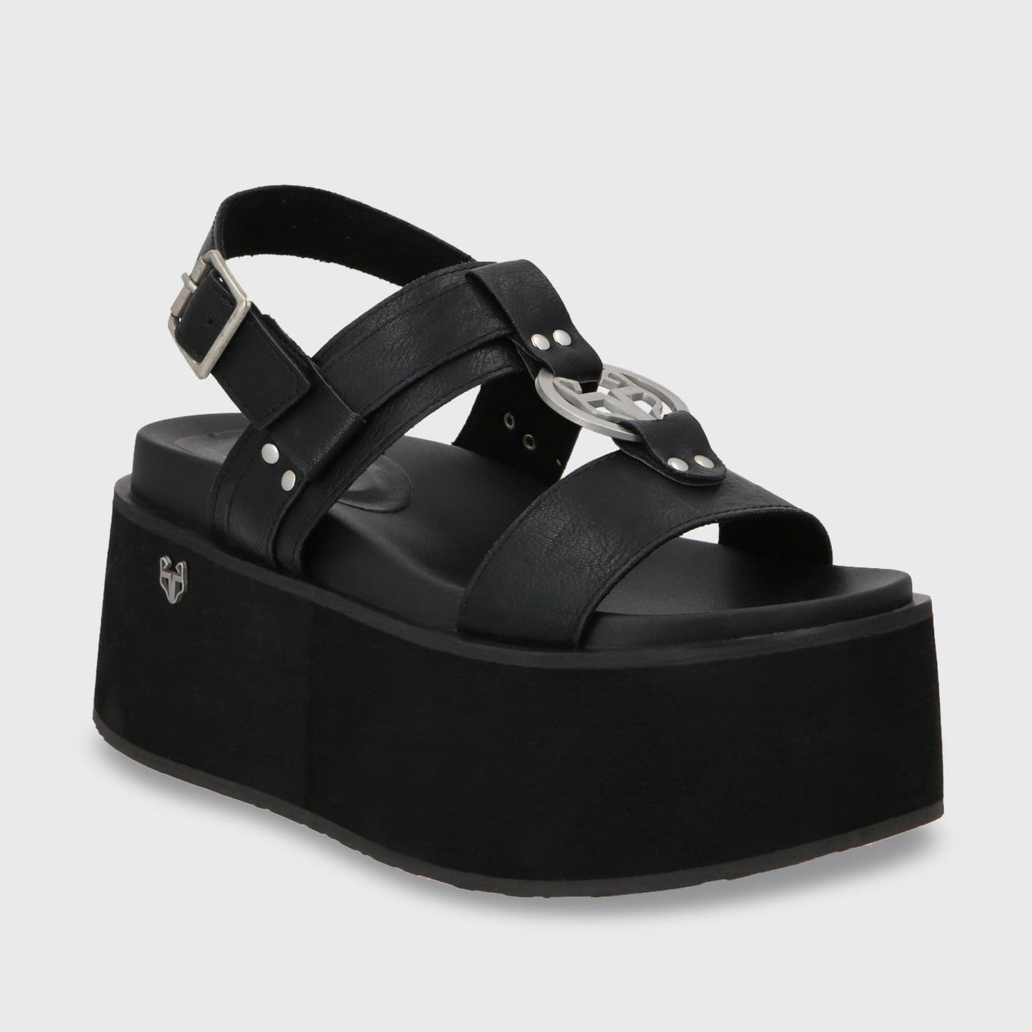 Sandalia Plataforma Negro Mujer 35186 - Gotta Chile