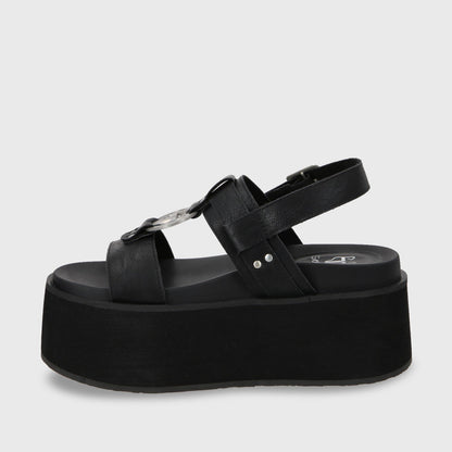 Sandalia Plataforma Negro Mujer 35186 - Gotta Chile