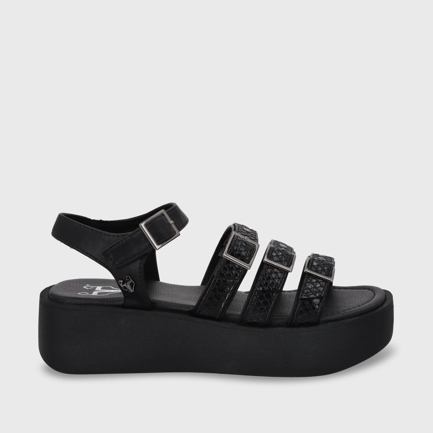 Sandalia Plataforma Negro Mujer 53731 - Gotta Chile