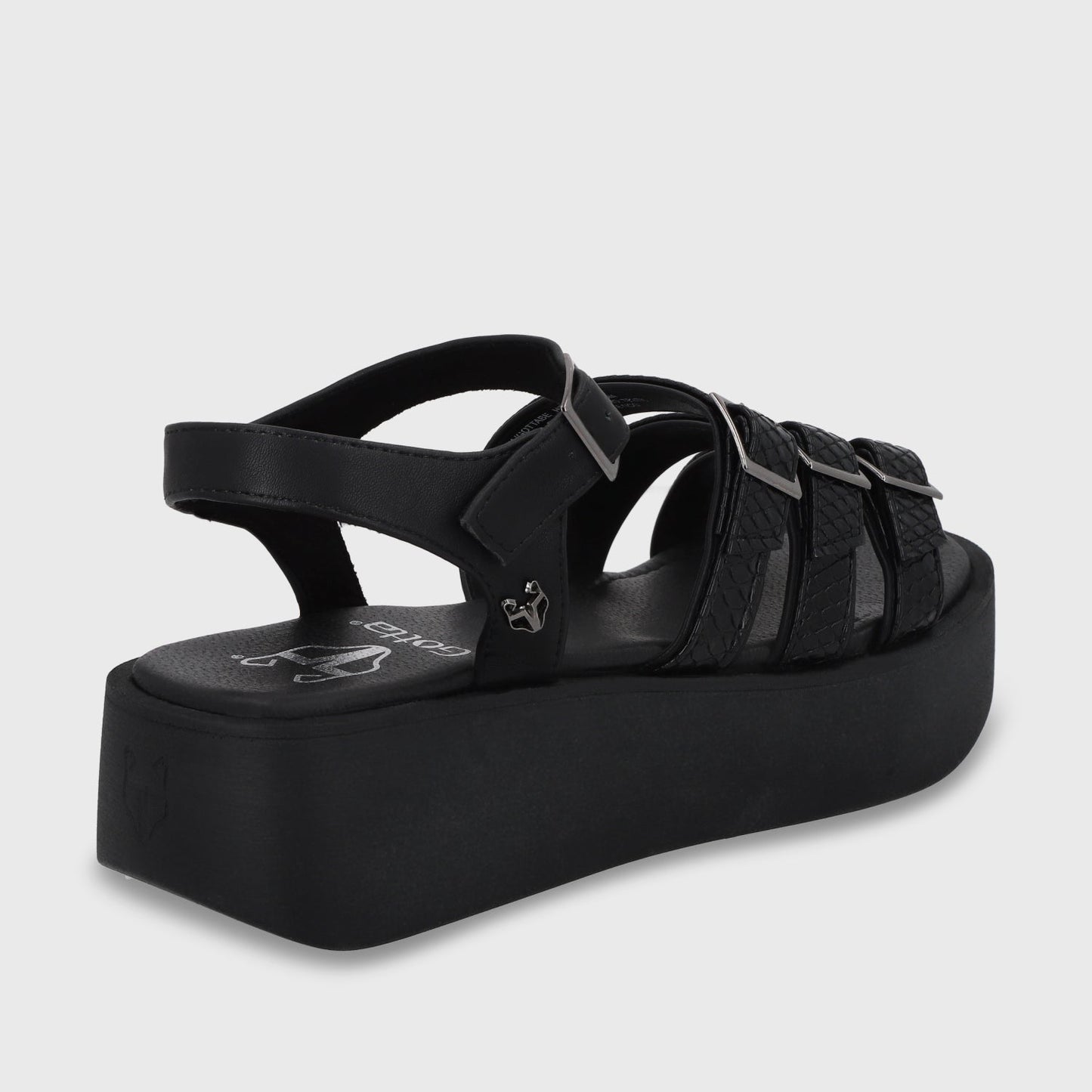 Sandalia Plataforma Negro Mujer 53731 - Gotta Chile