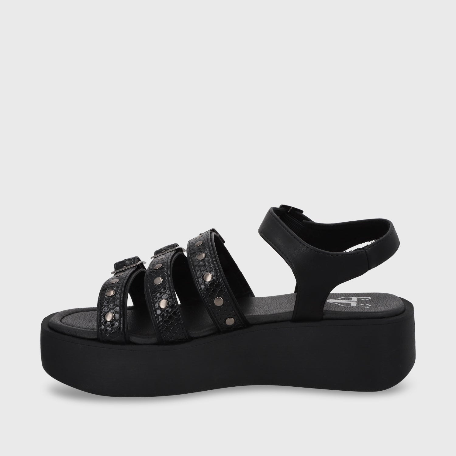 Sandalia Plataforma Negro Mujer 53731 - Gotta Chile