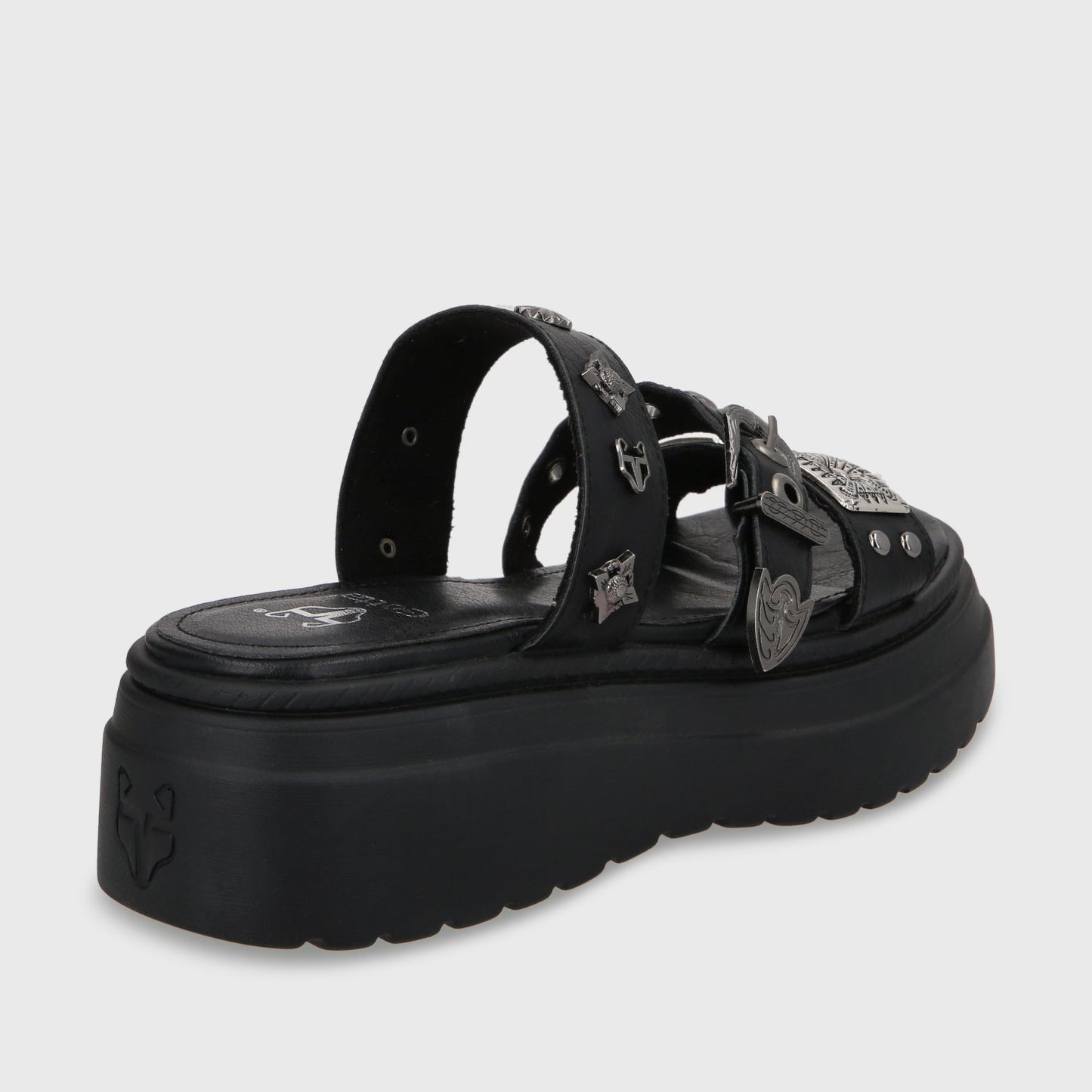 Sandalia Plataforma Negro Mujer 55922 - Gotta Chile