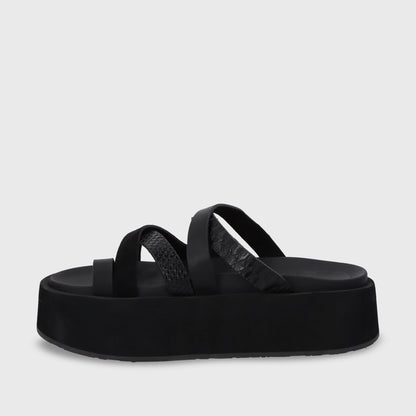 Sandalia Plataforma Negro Mujer 55940 - Gotta Chile