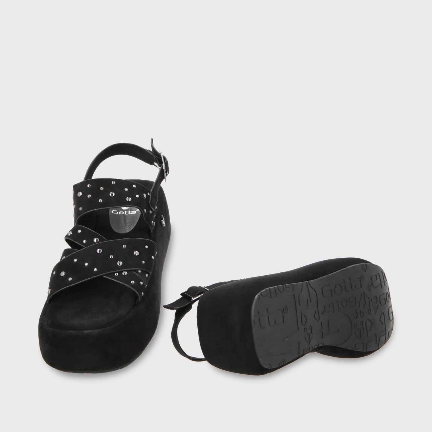 Sandalia Plataforma Negro Mujer 55962 - Gotta Chile