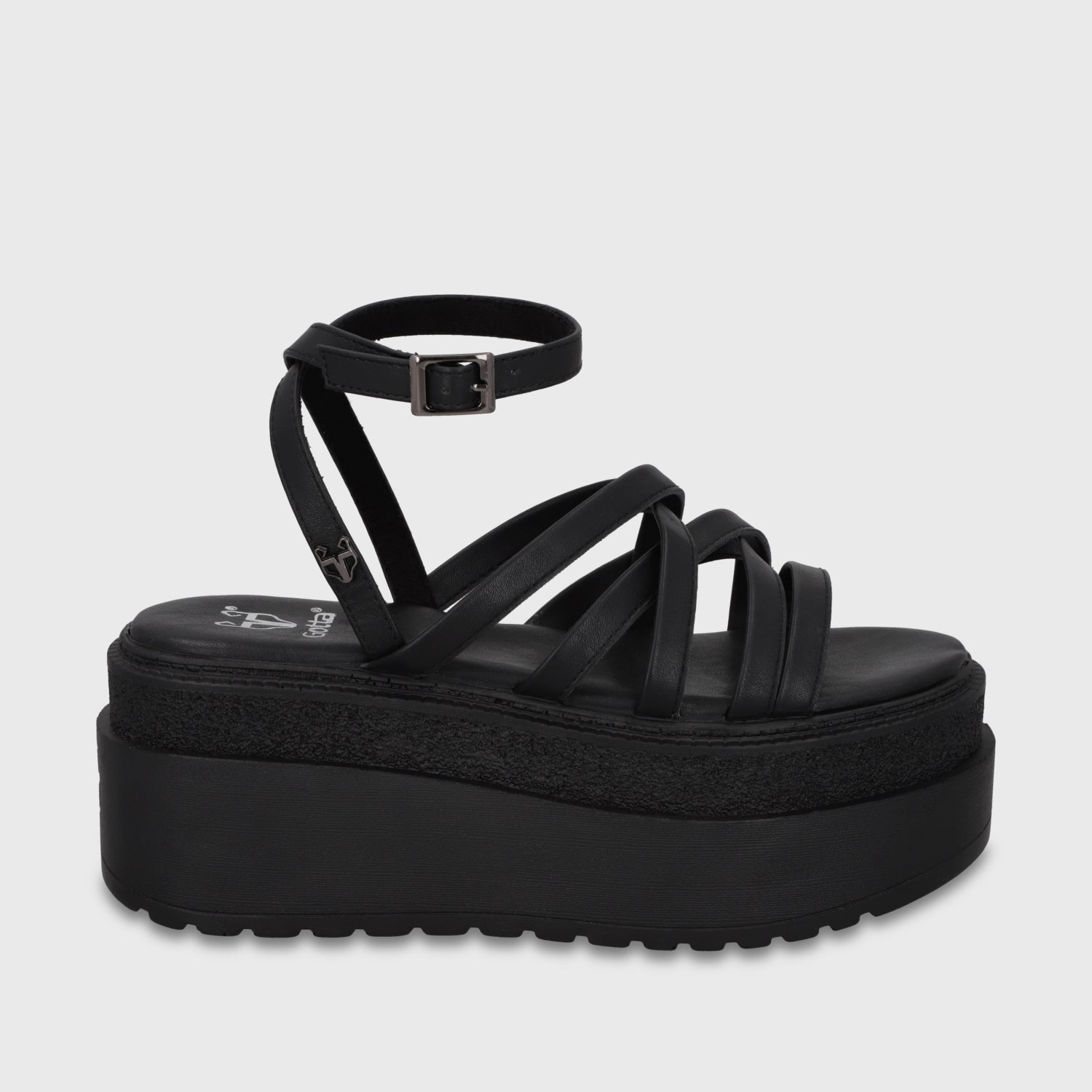 Sandalia Plataforma Negro Mujer 65931 - Gotta Chile