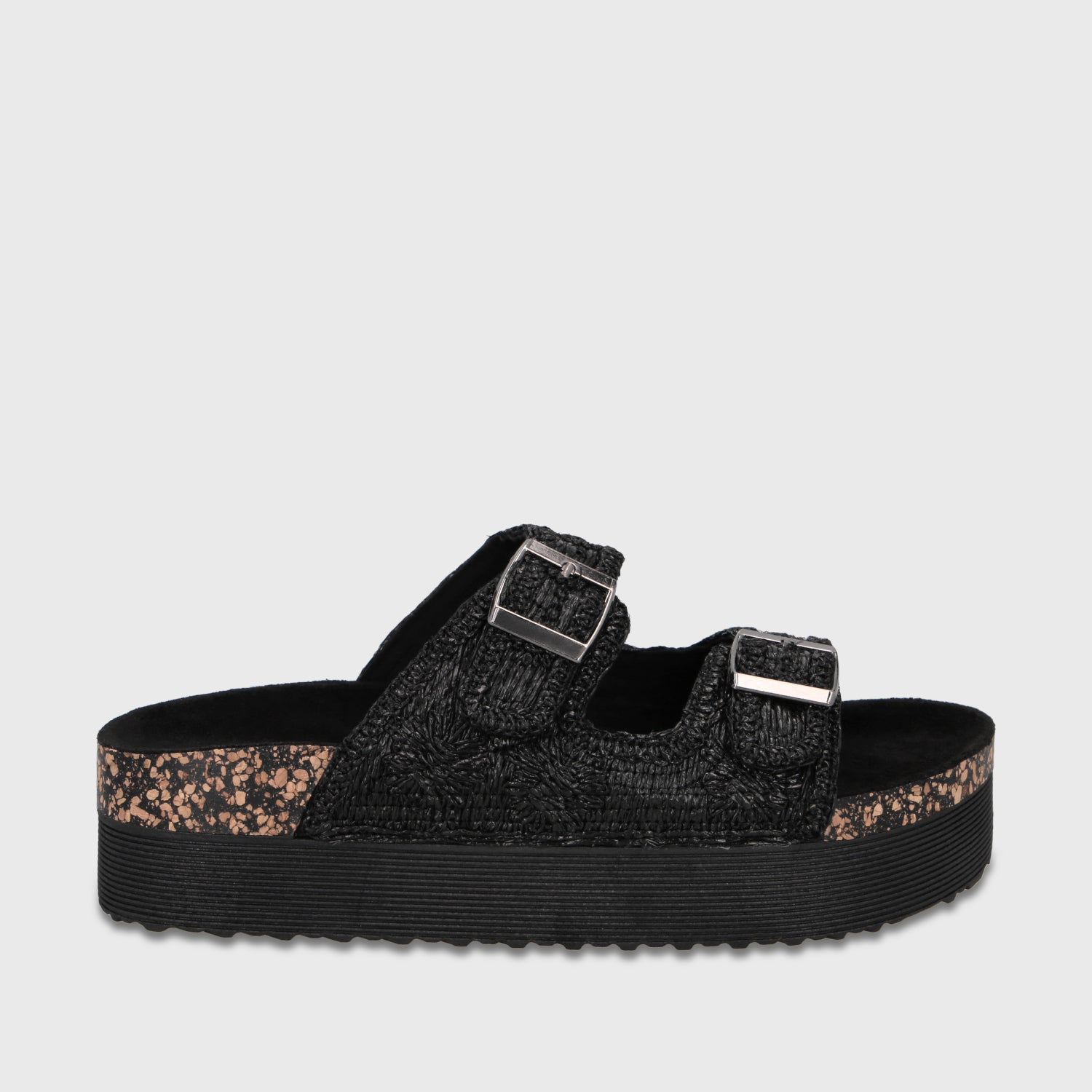 Sandalia Plataforma Negro Mujer 65951 - Gotta Chile