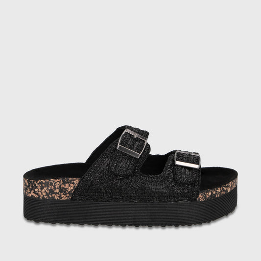 Sandalia Plataforma Negro Mujer 65951 - Gotta Chile