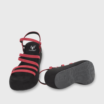 Sandalia Plataforma Roja Mujer 45822 - Gotta Chile