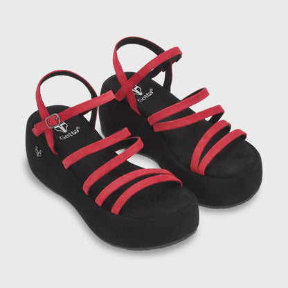 Sandalia Plataforma Roja Mujer 45822 - Gotta Chile