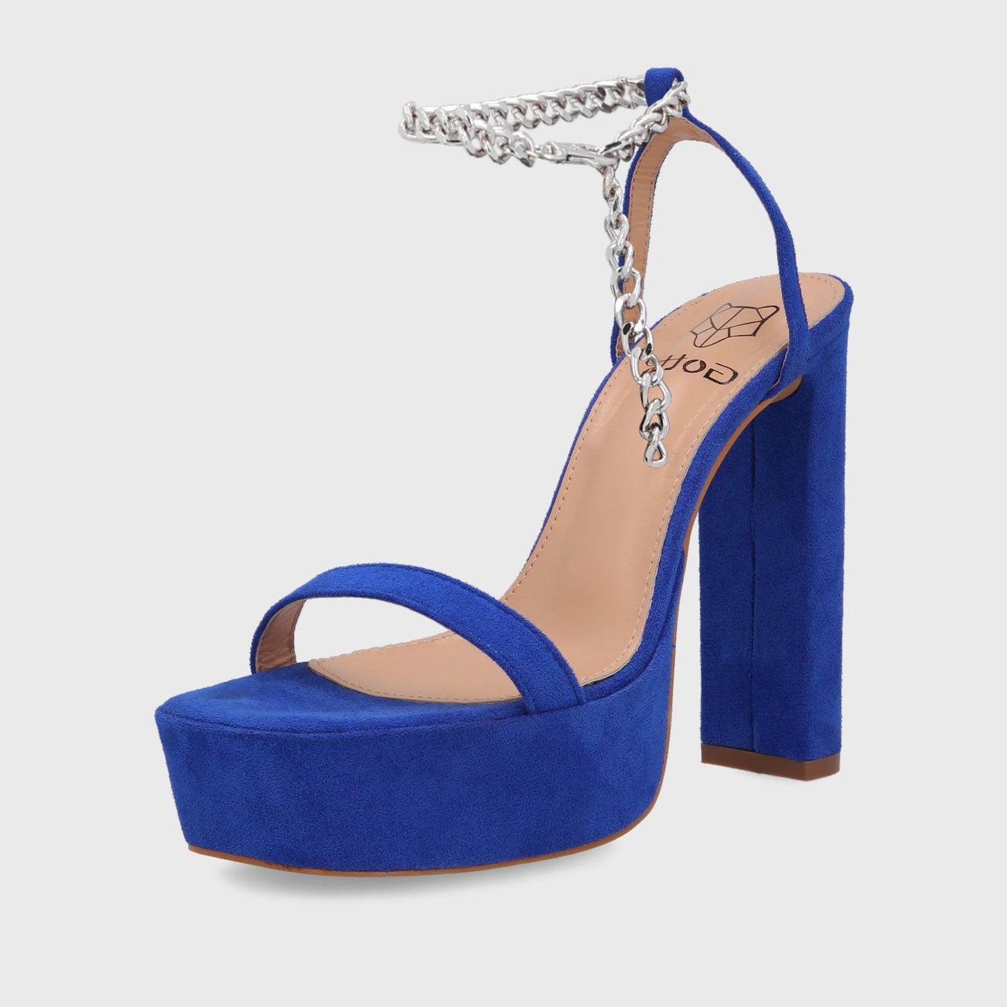 Sandalia Taco Azul Mujer 35101 - Gotta Chile