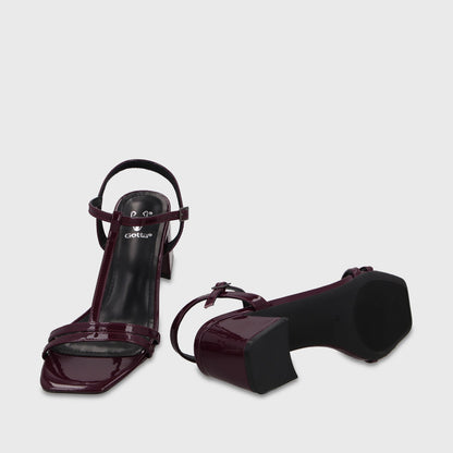 Sandalia Taco Burdeo Mujer 64031 - Gotta Chile