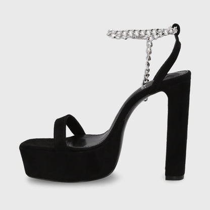 Sandalia Taco Negra Mujer 35101 - Gotta Chile