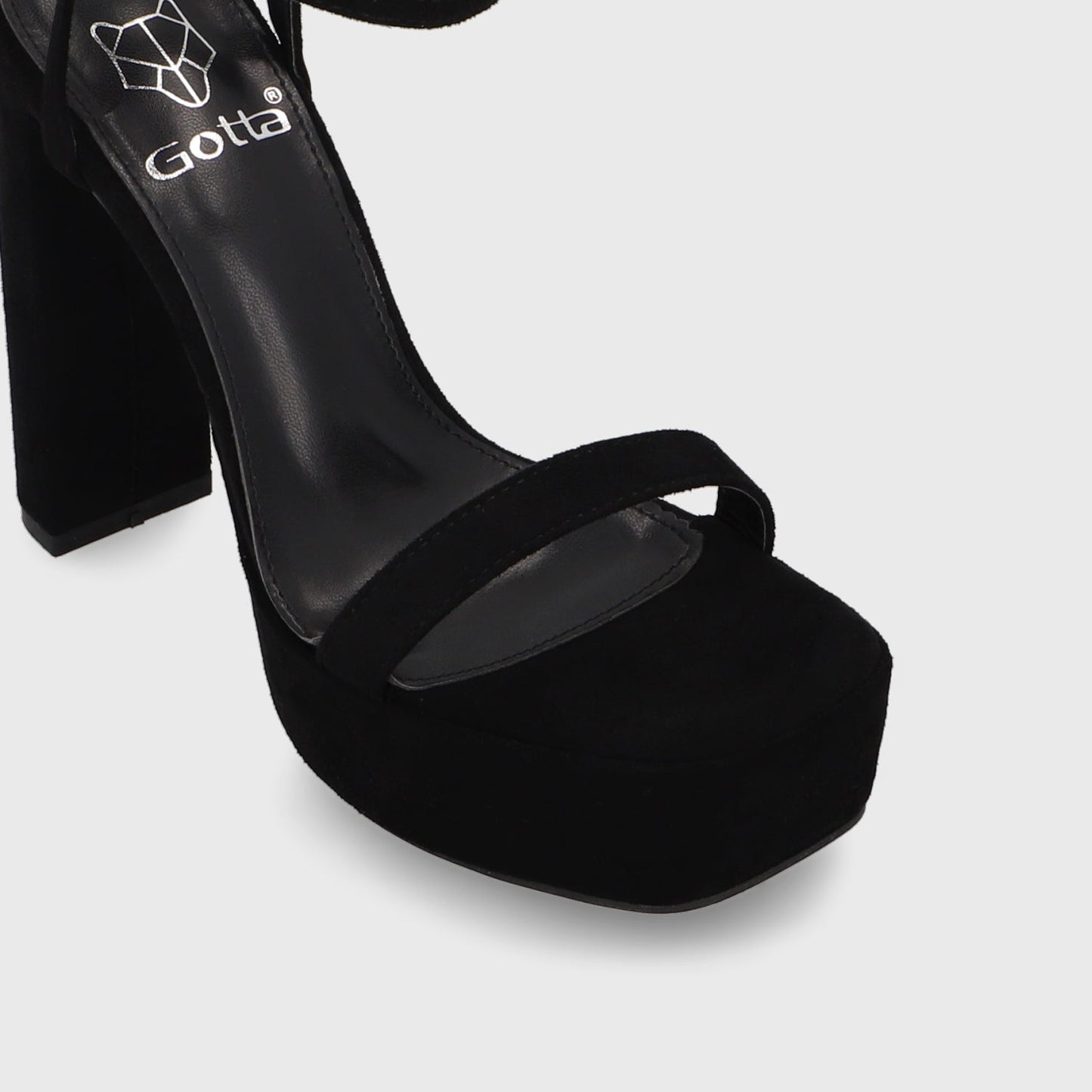 Sandalia Taco Negra Mujer 35101 - Gotta Chile