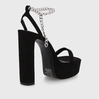 Sandalia Taco Negra Mujer 35101 - Gotta Chile