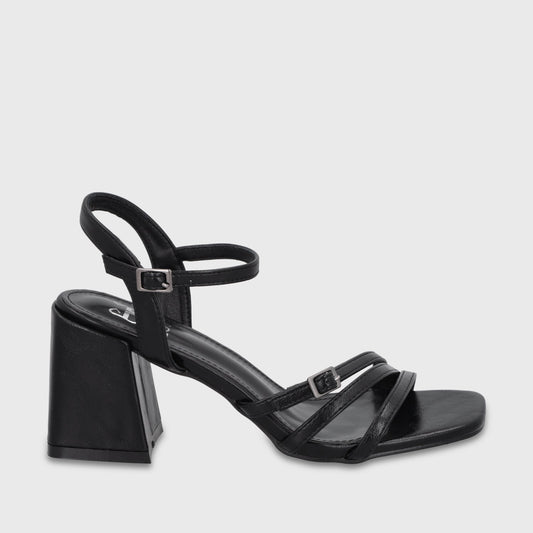 Sandalia Taco Negra Mujer 35134 - Gotta Chile
