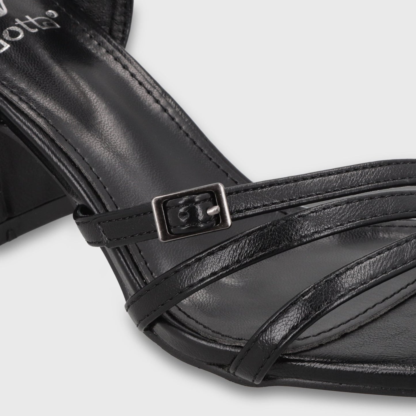 Sandalia Taco Negra Mujer 35134 - Gotta Chile