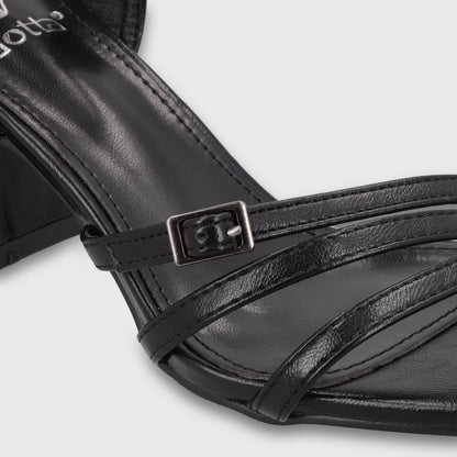 Sandalia Taco Negra Mujer 35134 - Gotta Chile