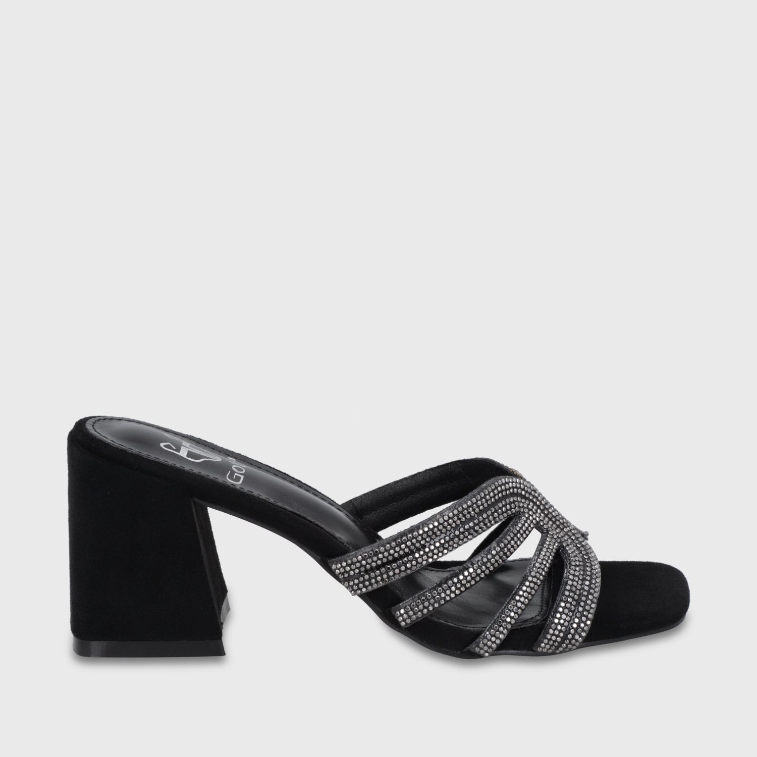 Sandalia Taco Negra Mujer 35135 - Gotta Chile