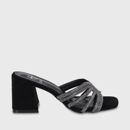 Sandalia Taco Negra Mujer 35135 - Gotta Chile