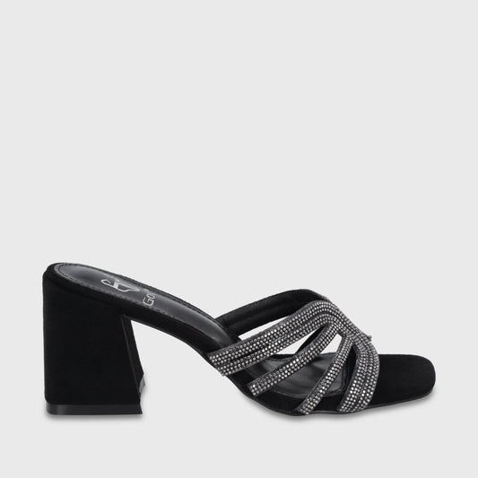 Sandalia Taco Negra Mujer 35135 - Gotta Chile