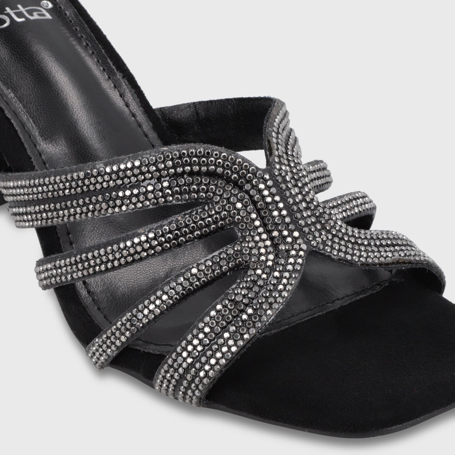 Sandalia Taco Negra Mujer 35135 - Gotta Chile
