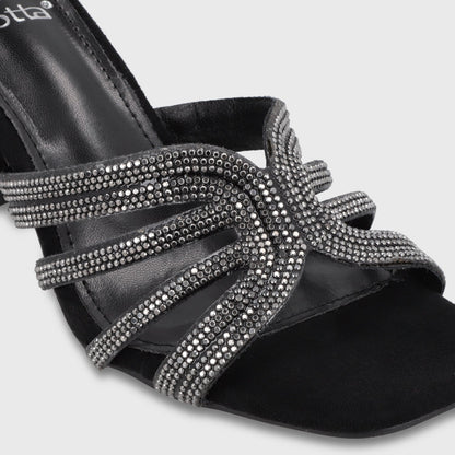Sandalia Taco Negra Mujer 35135 - Gotta Chile