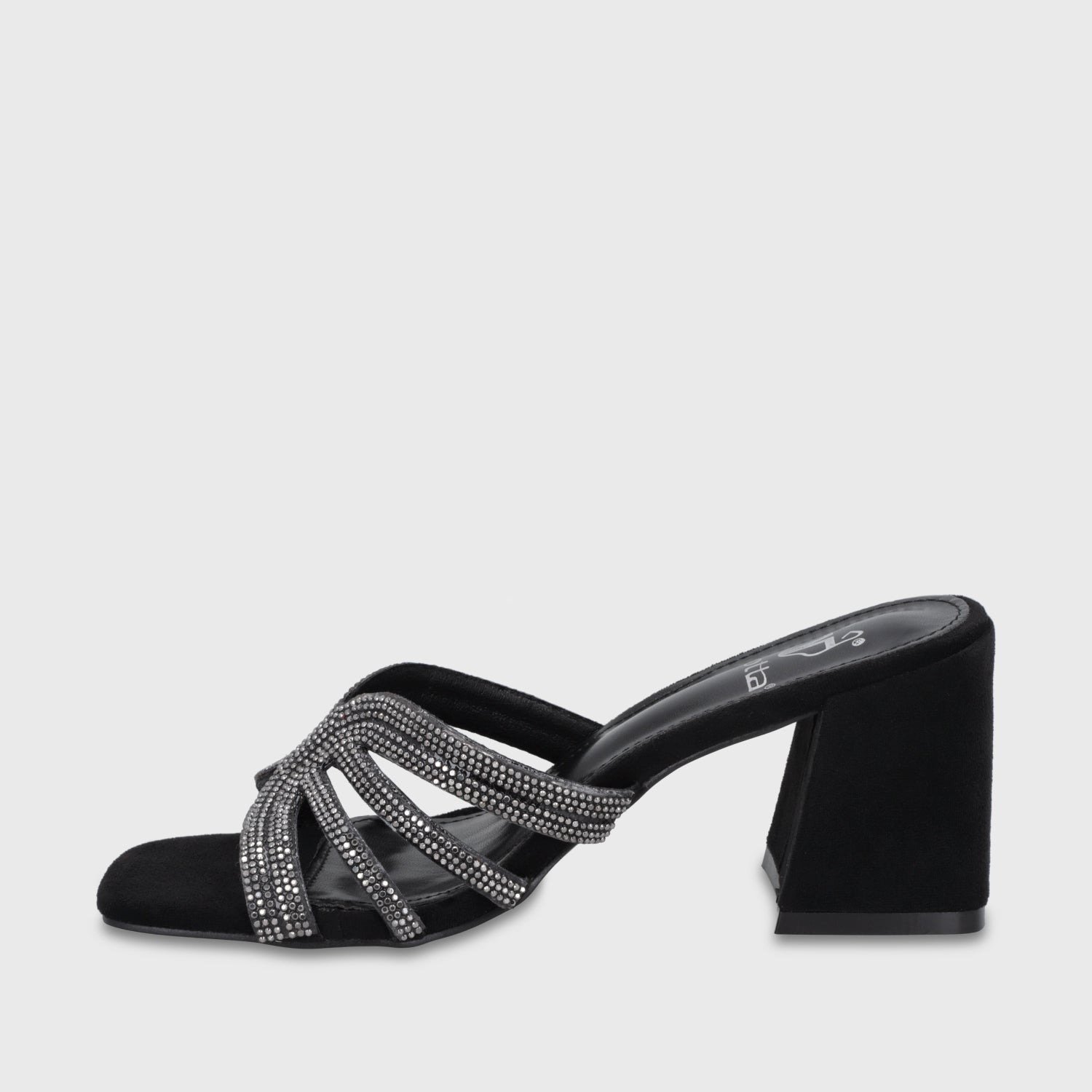 Sandalia Taco Negra Mujer 35135 - Gotta Chile