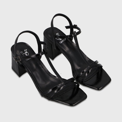 Sandalia Taco Negra Mujer 64031 - Gotta Chile
