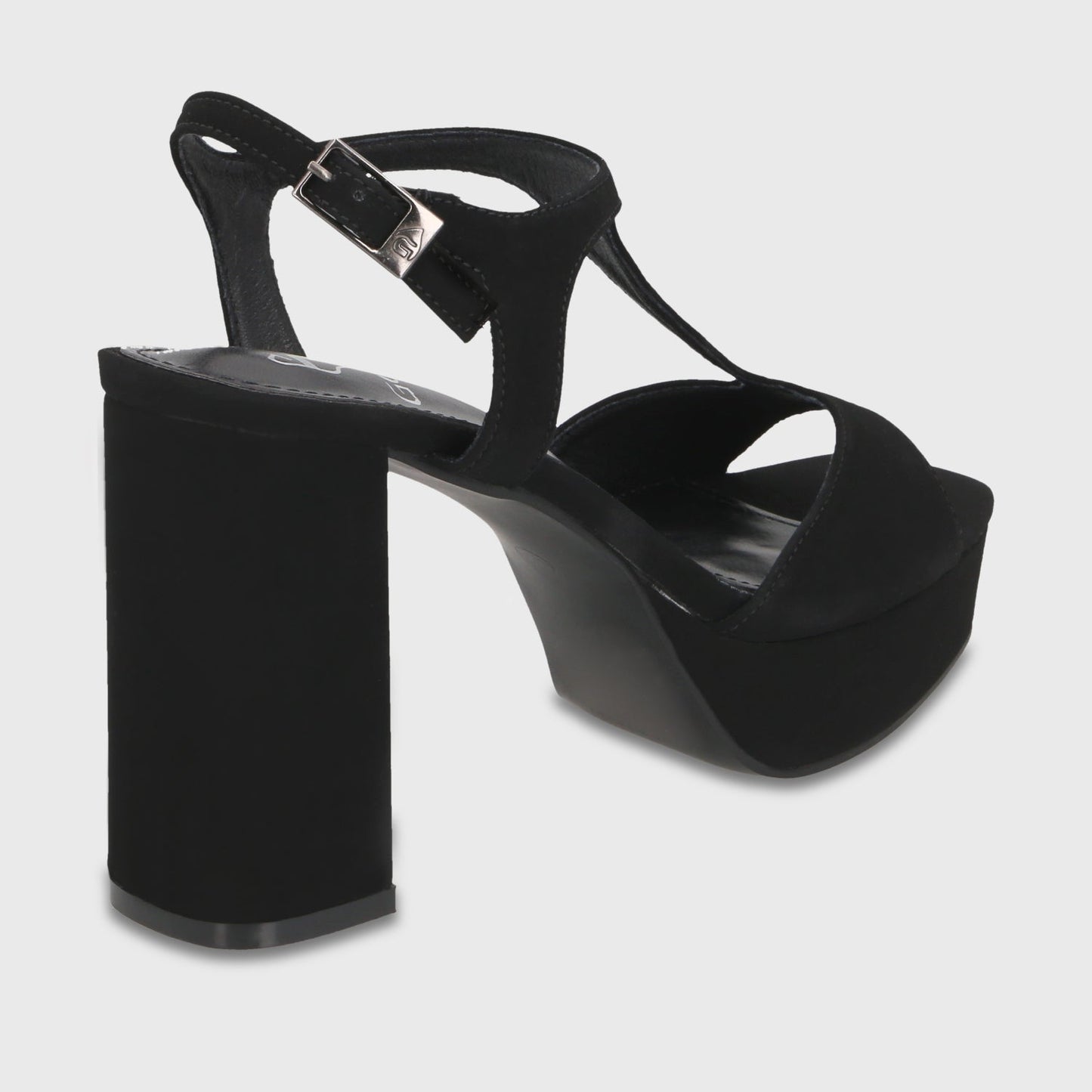 Sandalia Taco Negra Mujer 65910 - Gotta Chile