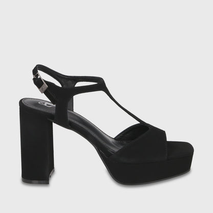 Sandalia Taco Negra Mujer 65910 - Gotta Chile