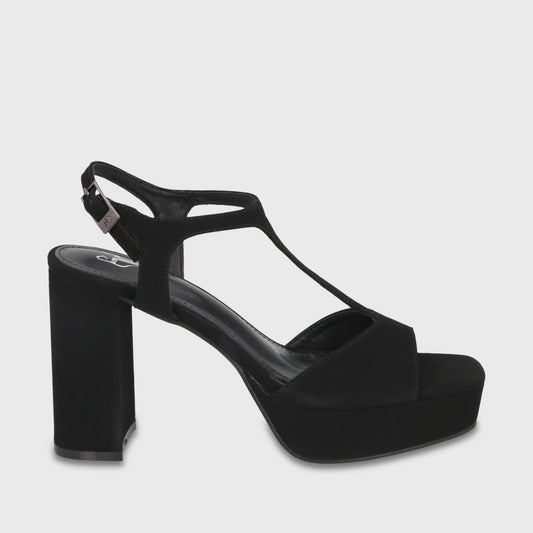 Sandalia Taco Negra Mujer 65910 - Gotta Chile