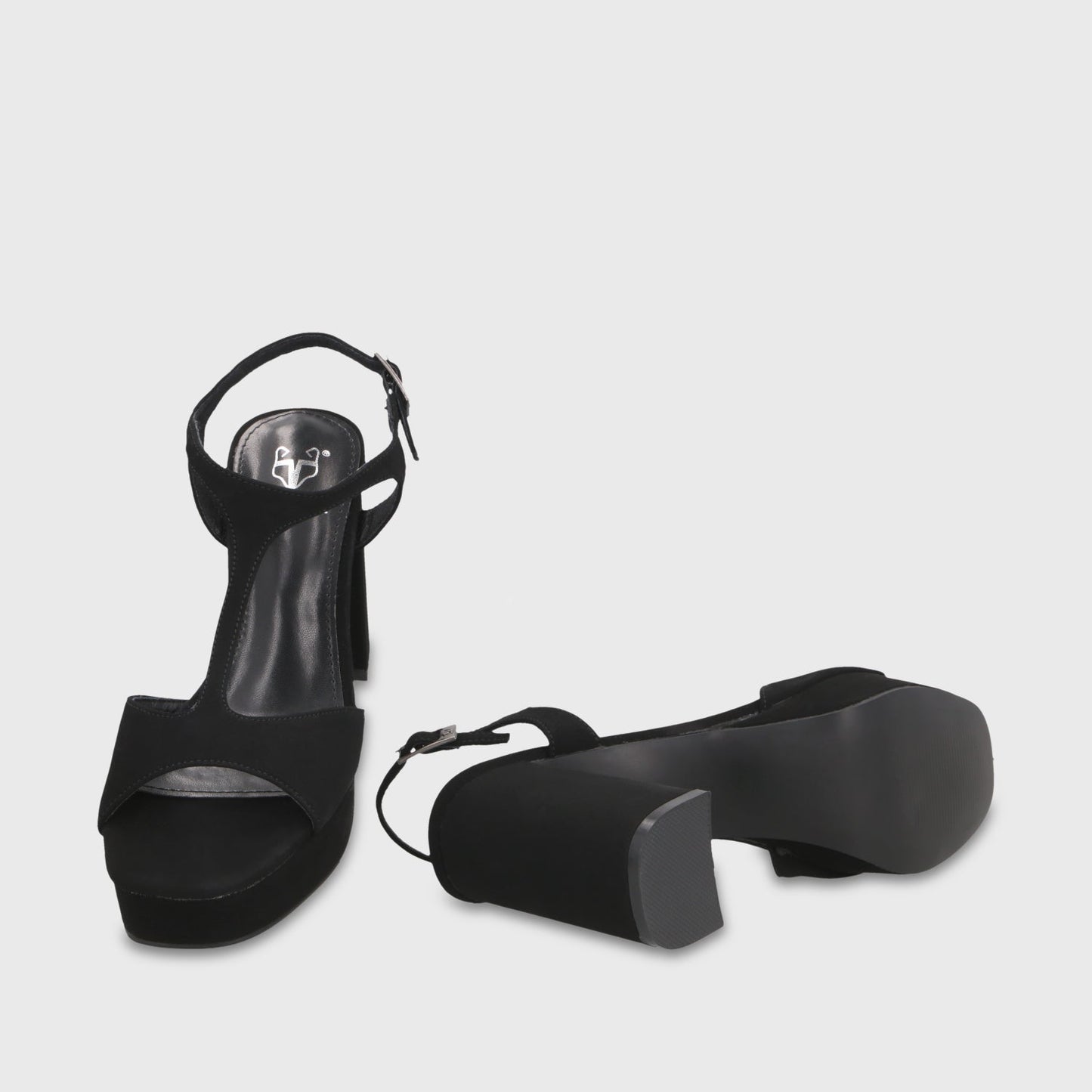 Sandalia Taco Negra Mujer 65910 - Gotta Chile