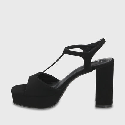 Sandalia Taco Negra Mujer 65910 - Gotta Chile