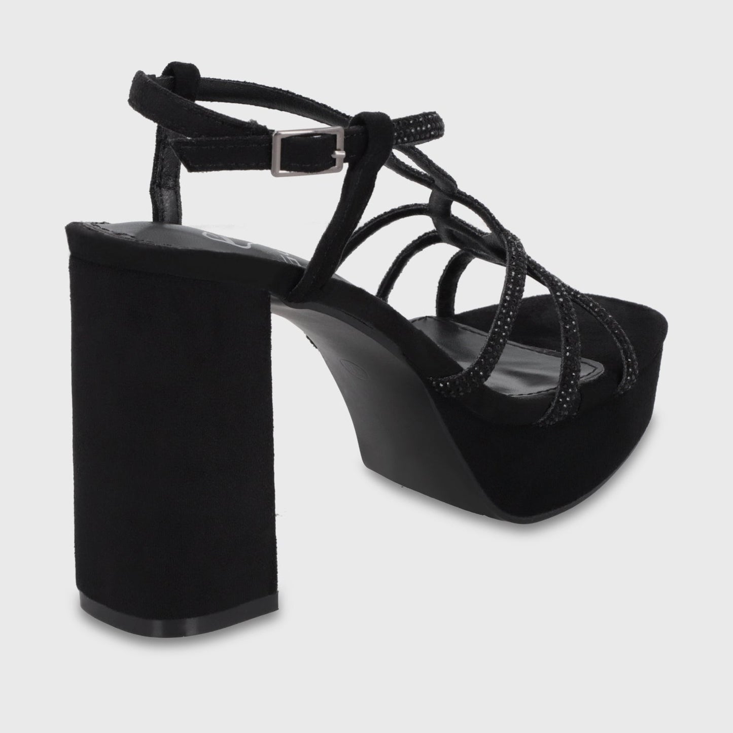 Sandalia Taco Negra Mujer 65911 - Gotta Chile