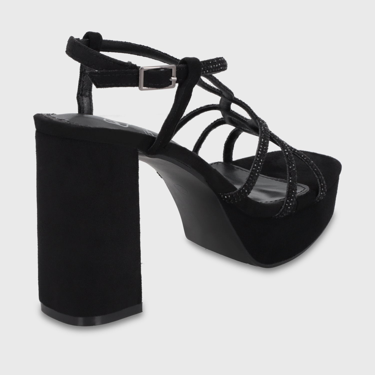 Sandalia Taco Negra Mujer 65911 - Gotta Chile