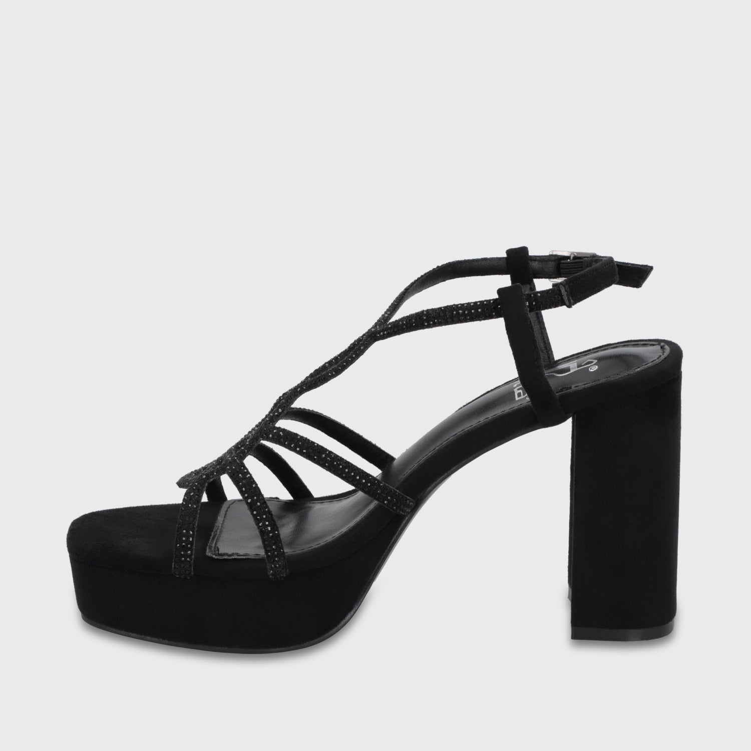 Sandalia Taco Negra Mujer 65911 - Gotta Chile