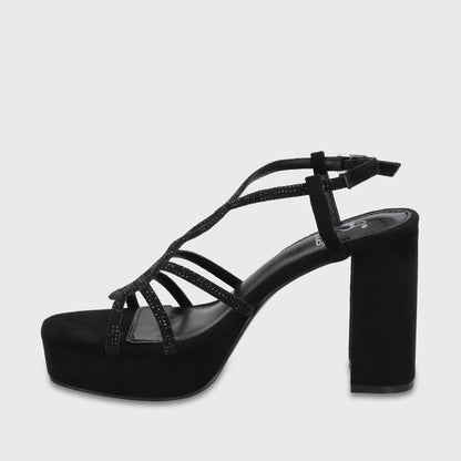 Sandalia Taco Negra Mujer 65911 - Gotta Chile