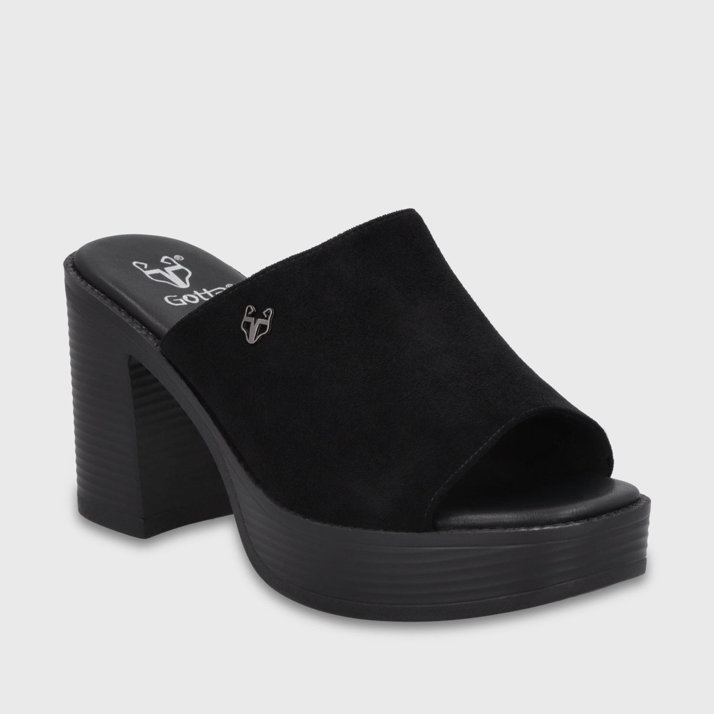 Sandalia Taco Negra Mujer 65920 - Gotta Chile