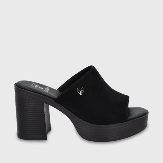 Sandalia Taco Negra Mujer 65920 - Gotta Chile