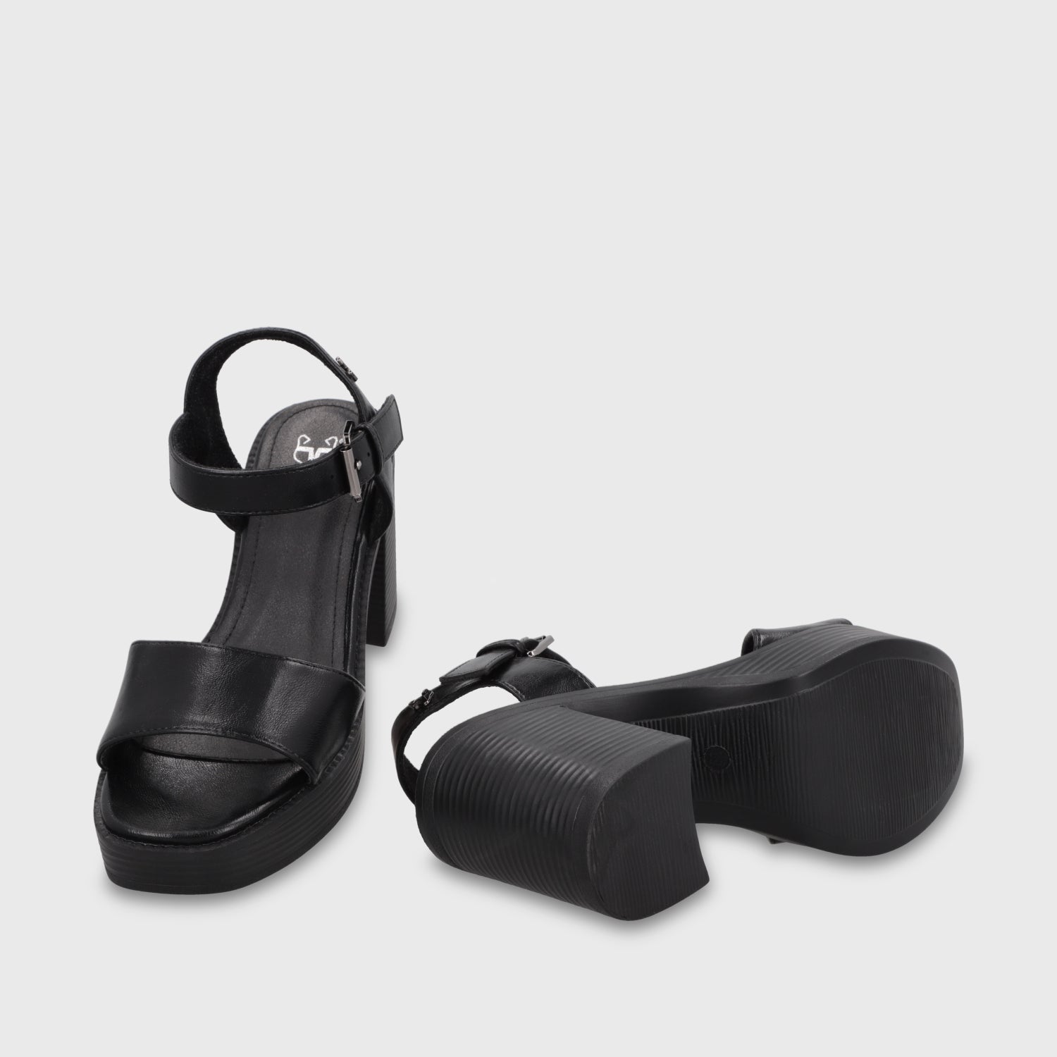 Sandalia Taco Negra Mujer 65922 - Gotta Chile