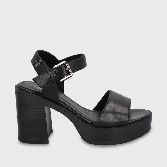 Sandalia Taco Negra Mujer 65922 - Gotta Chile