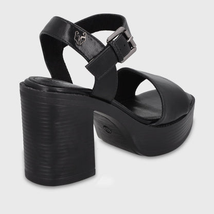 Sandalia Taco Negra Mujer 65922 - Gotta Chile
