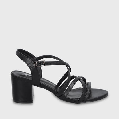 Sandalia Taco Negra Mujer C6164 - Gotta Chile