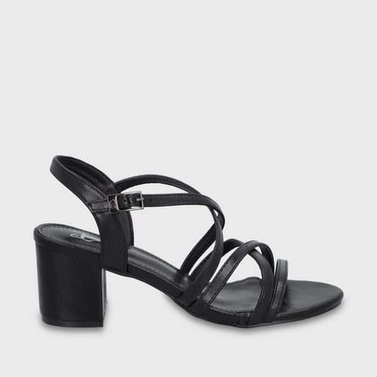 Sandalia Taco Negra Mujer C6164 - Gotta Chile