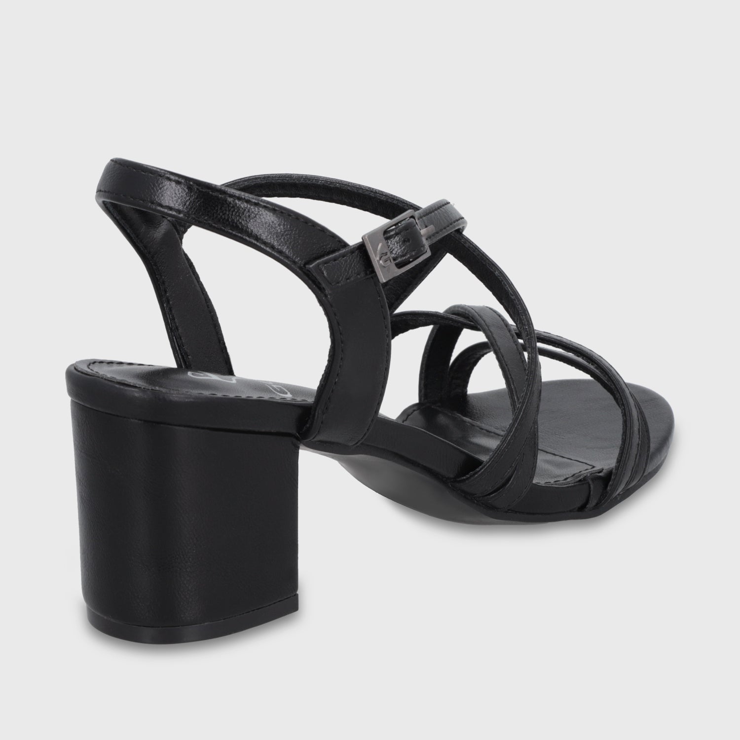 Sandalia Taco Negra Mujer C6164 - Gotta Chile