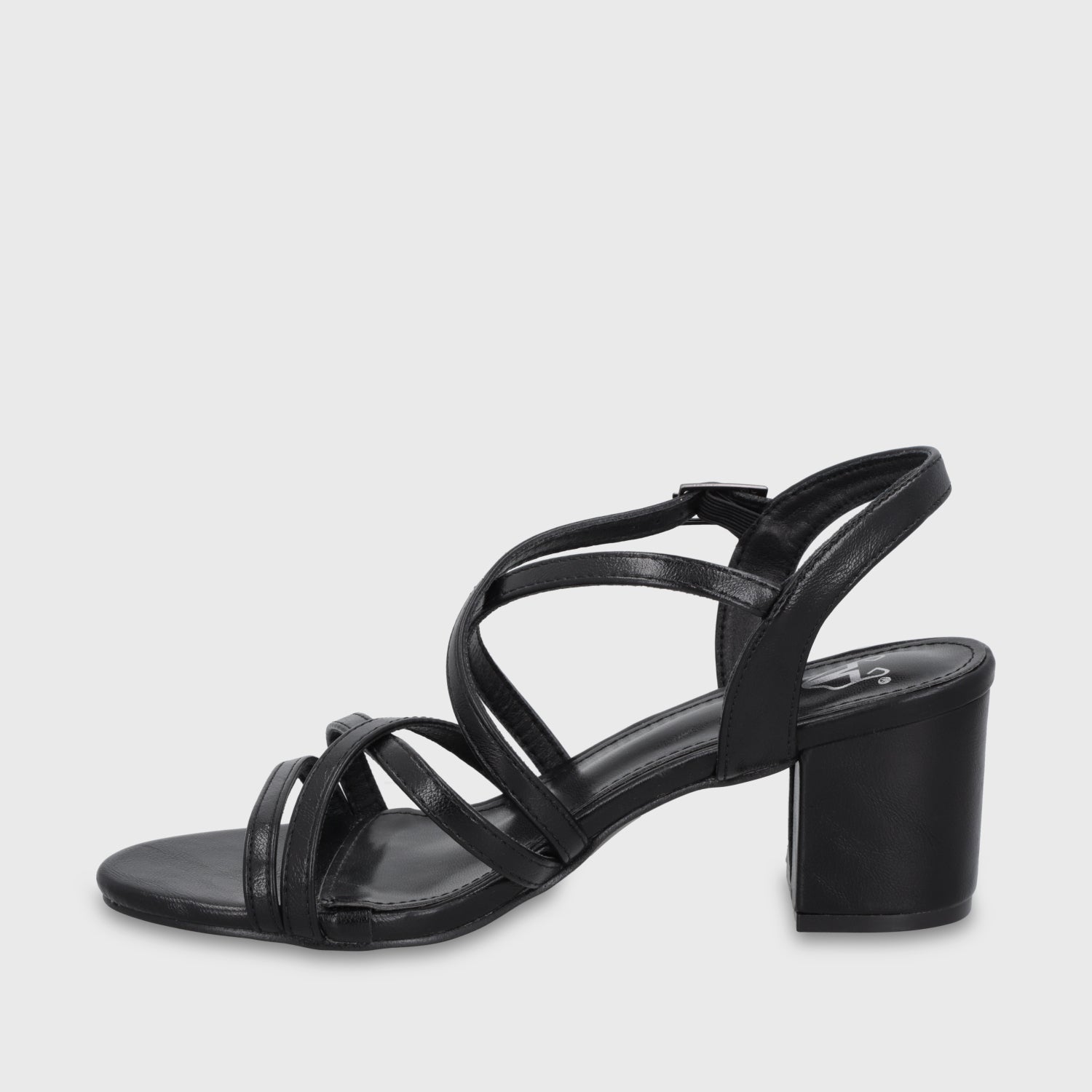 Sandalia Taco Negra Mujer C6164 - Gotta Chile