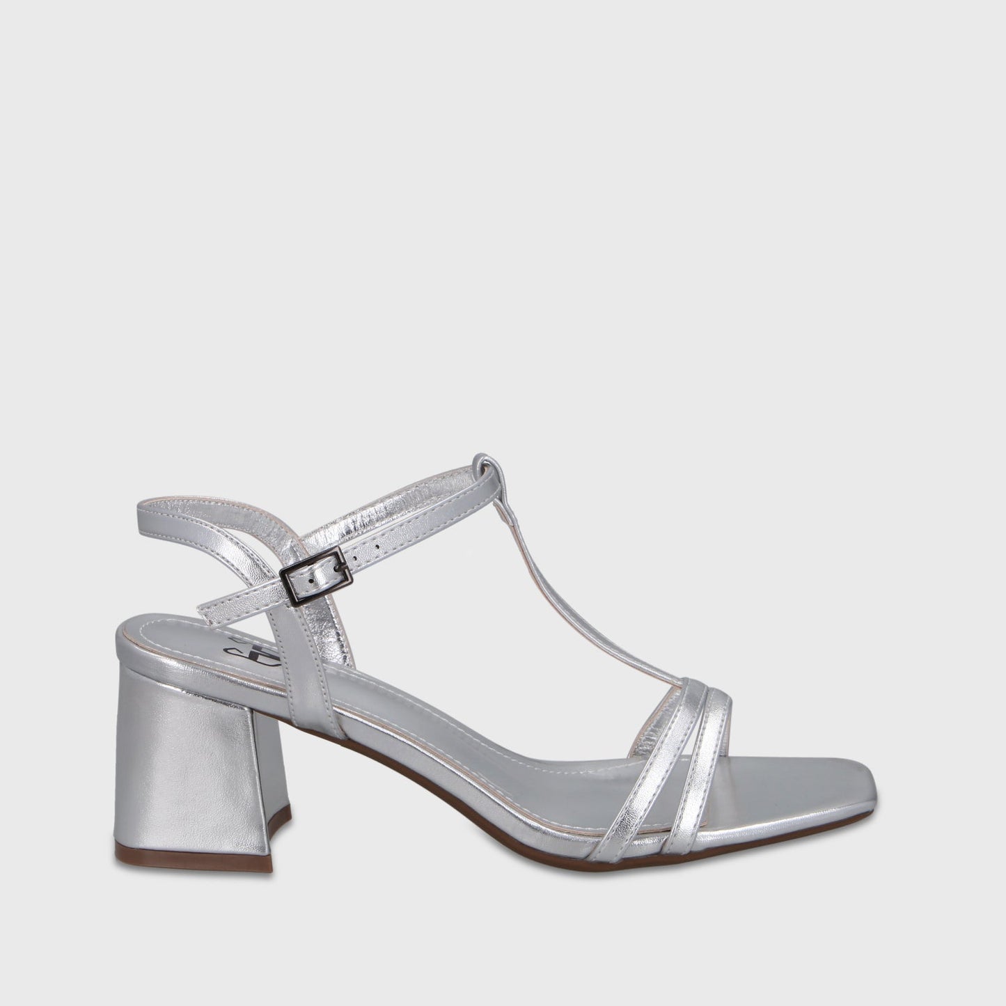 Sandalia Taco Plateada Mujer 64031 - Gotta Chile