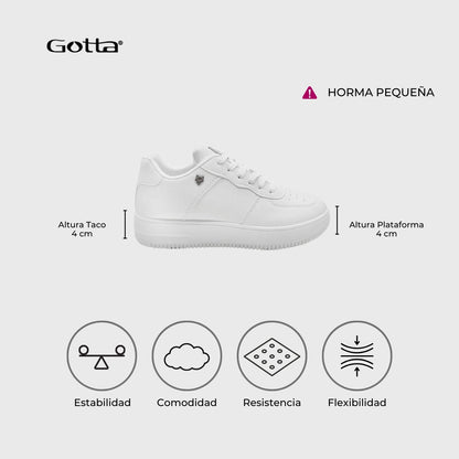 Zapatilla Blanca Mujer C5907 - Gotta Chile