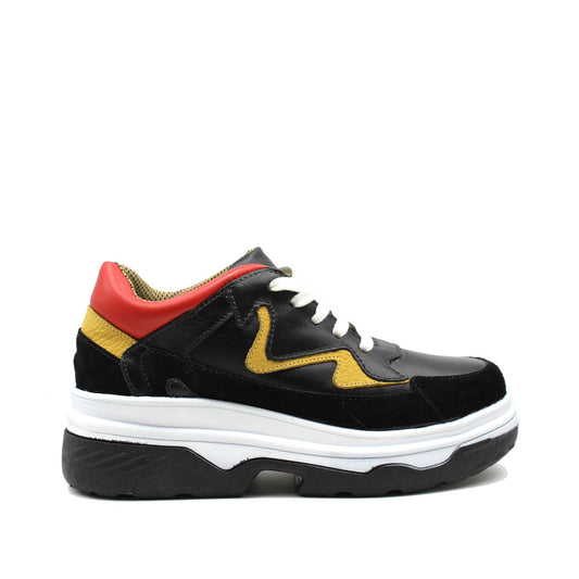 ZAPATILLA CUERO MONSTER NEGRA RS0066 - Gotta Chile