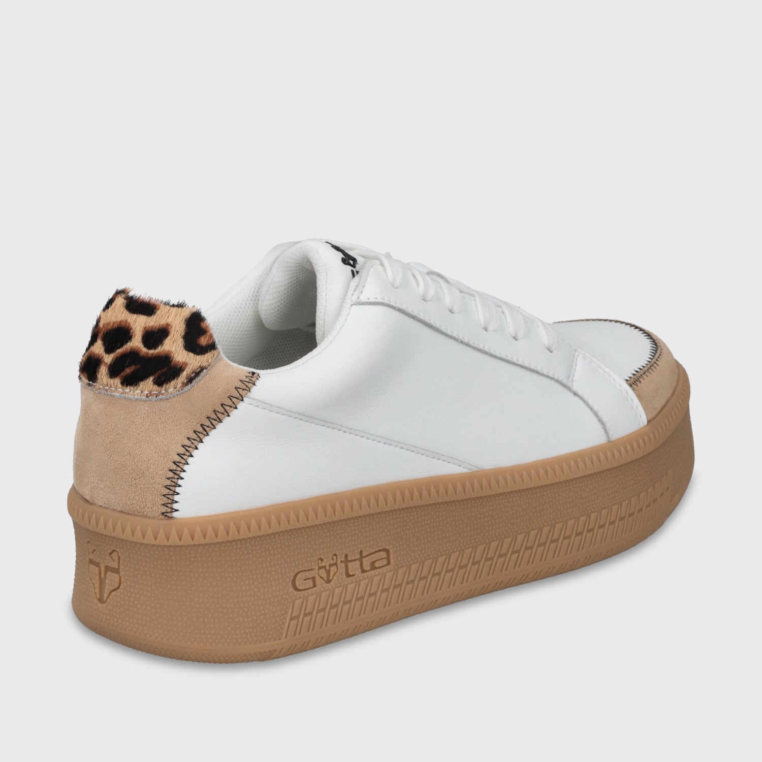 Zapatilla Plataforma Blanca Mujer 67310 - Gotta Chile